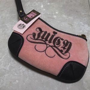 Pink & Brown Juicy Couture Wristlet